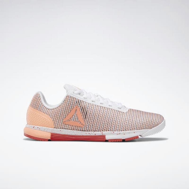 Adidasi Training Reebok Speed Tr Flexweave Dama Albi/Roz Romania ZT7196MX